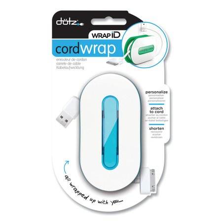DOTZ WrapID, Holds up to 6 ft of Cord, Blue 21904